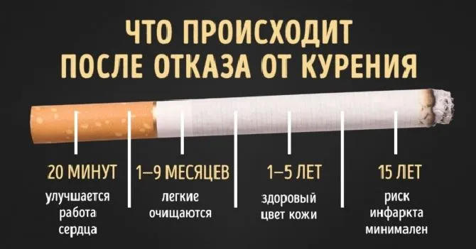 Изменения в организме после отказа от курения фото